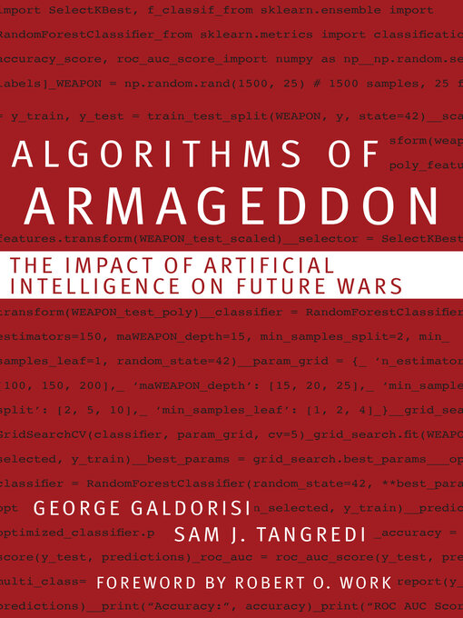 Title details for Algorithms of Armageddon by George Galdorisi - Wait list